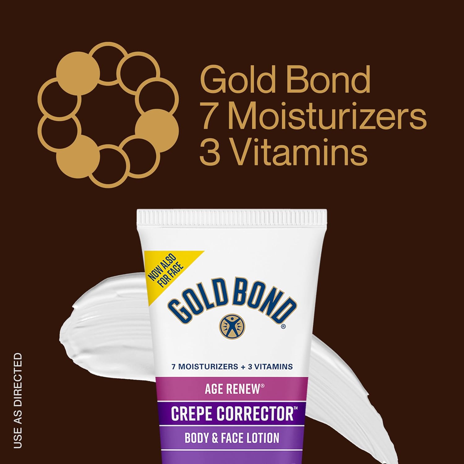 Gold Bond Age Renew Crepe Corrector Body Lotion, Replenishing & Smoothing Formula, 8 oz. & Age Renew Neck & Chest Firming Cream, 2 oz., Clinically Tested Skin Firming Cream