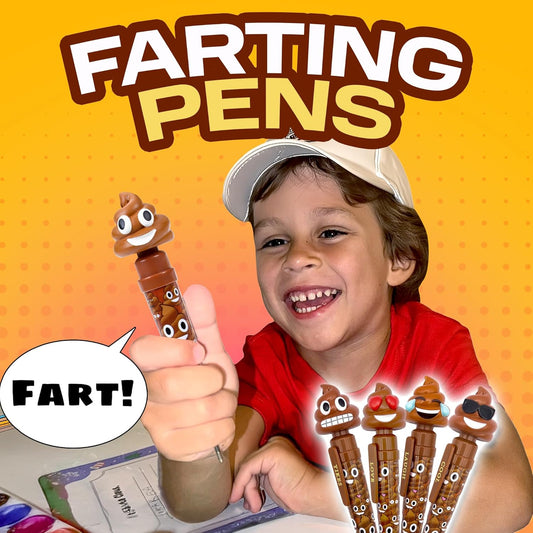 Farting Poop Pen with Multiple Funny Sounds - Perfect Novelty Gift for Kids, Teens & Boys - Functioning Pen & Prank Toy for The Entire Family, Fun Gag Gifts with Big Laughs (Original)